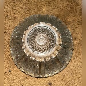 Vintage heavy crystal bowl